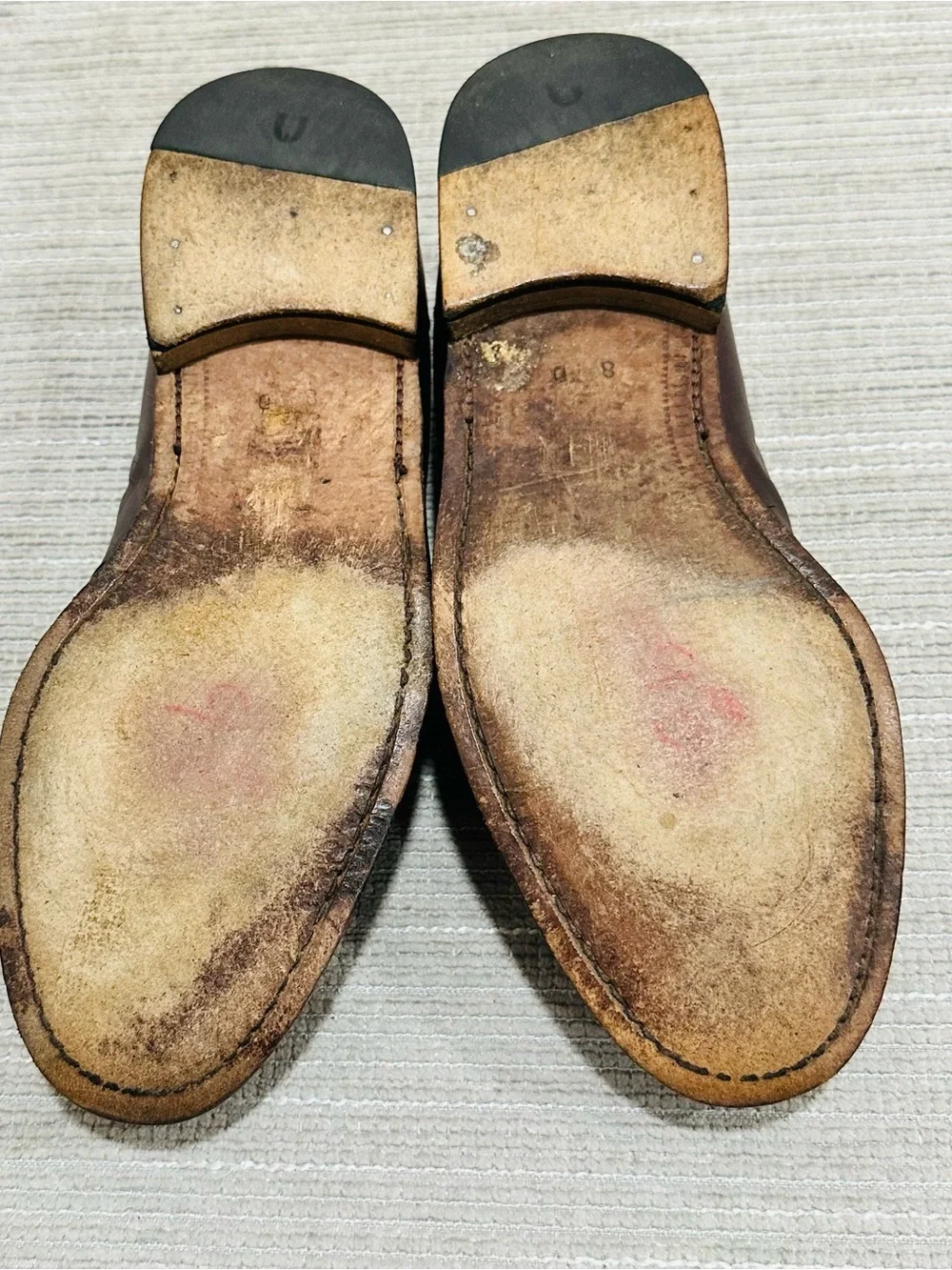 Vintage Magnanni Louie 5018 Men's Burgundy Leather‎ Penny Loafers Size 8 D Spain